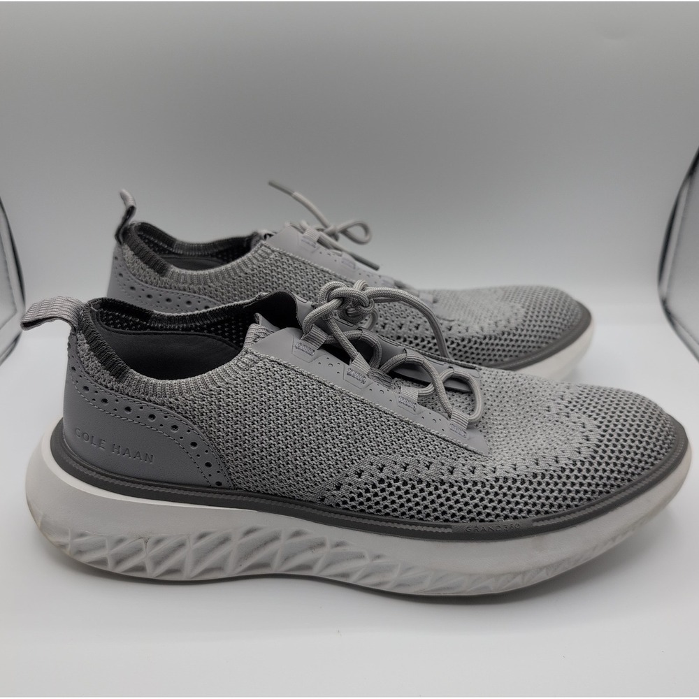 Cole Haan Zerogrand WFA Stitchlite Shoes Men's Size 9.5 M Gray Wingtip C37051 - Picture 4 of 12